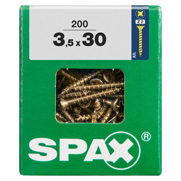 UNIVERZALNI VIJAK SPAX PZ 3.5X30 YELLOX A2G V ZAVITKU 200KOS
