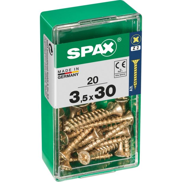 UNIVERZALNI VIJAK SPAX PZ 3.5X30 YELLOX A2G V ZAVITKU 20KOS