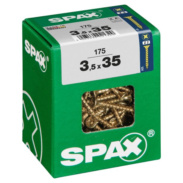UNIVERZALNI VIJAK SPAX PZ 3.5X35 YELLOX A2G V ZAVITKU 175KOS