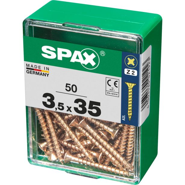 UNIVERZALNI VIJAK SPAX PZ 3.5X35 YELLOX A2G V ZAVITKU 50KOS