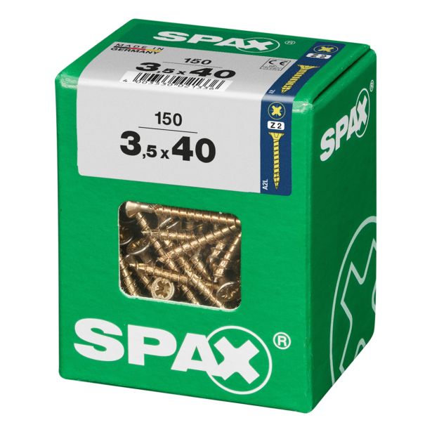 UNIVERZALNI VIJAK SPAX PZ 3.5X40 YELLOX A2G V ZAVITKU 150KOS