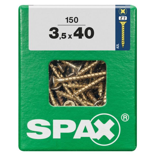 UNIVERZALNI VIJAK SPAX PZ 3.5X40 YELLOX A2G V ZAVITKU 150KOS
