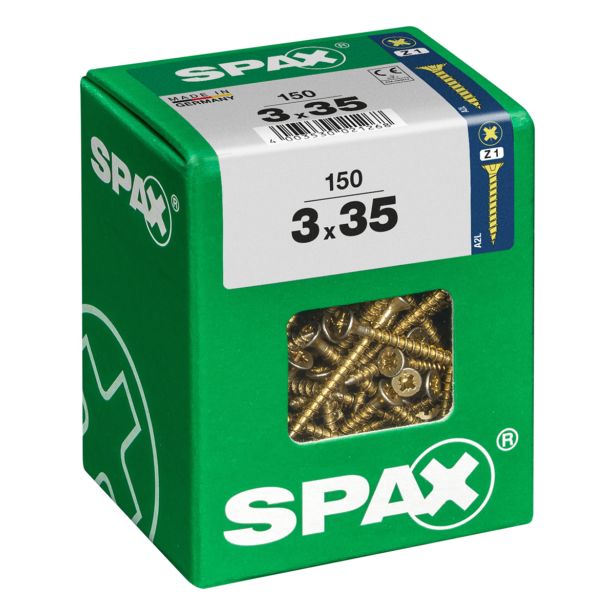UNIVERZALNI VIJAK SPAX PZ 3X35 YELLOX A2G V ZAVITKU 150KOS