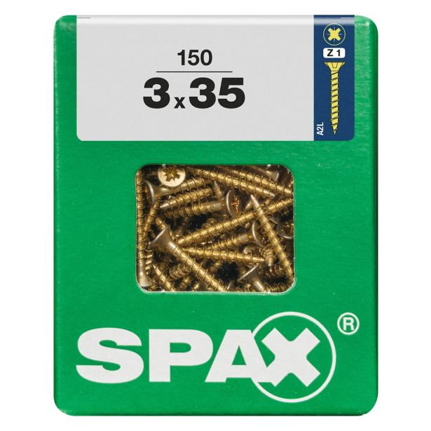 UNIVERZALNI VIJAK SPAX PZ 3X35 YELLOX A2G V ZAVITKU 150KOS