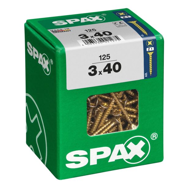 UNIVERZALNI VIJAK SPAX PZ 3X40 YELLOX A2G V ZAVITKU 125 KOS