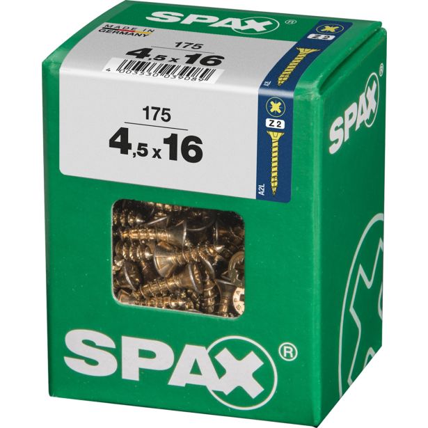 UNIVERZALNI VIJAK SPAX PZ 4.5X16 YELLOX A2G V ZAVITKU 175 KOS