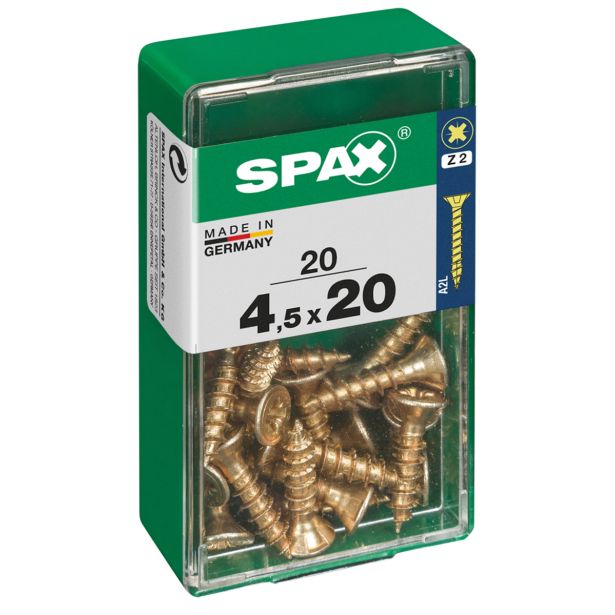 UNIVERZALNI VIJAK SPAX PZ 4.5X20 YELLOX A2G V ZAVITKU 20KOS
