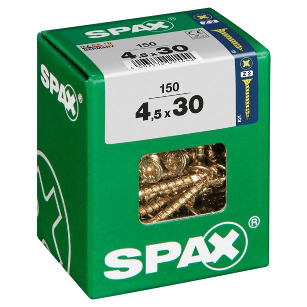 UNIVERZALNI VIJAK SPAX PZ 4.5X30 YELLOX A2G V ZAVITKU 150 KOS