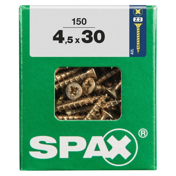 UNIVERZALNI VIJAK SPAX PZ 4.5X30 YELLOX A2G V ZAVITKU 150 KOS