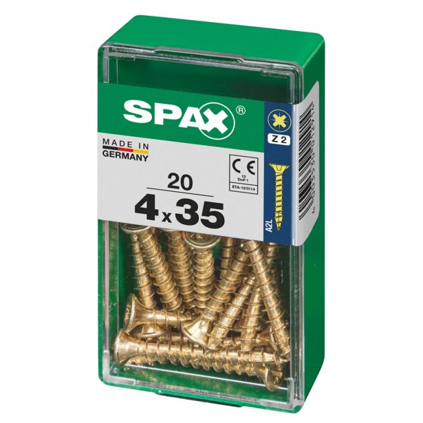 UNIVERZALNI VIJAK SPAX PZ 4X35 YELLOX A2G V ZAVITKU 20KOS