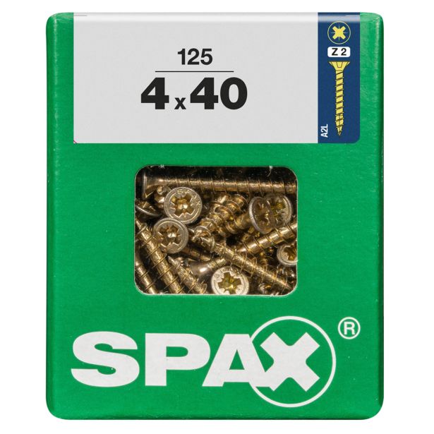 UNIVERZALNI VIJAK SPAX PZ 4X40 YELLOX A2G V ZAVITKU 125KOS