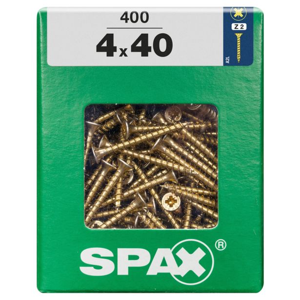 UNIVERZALNI VIJAK SPAX PZ 4X40 YELLOX A2G V ZAVITKU 400KOS