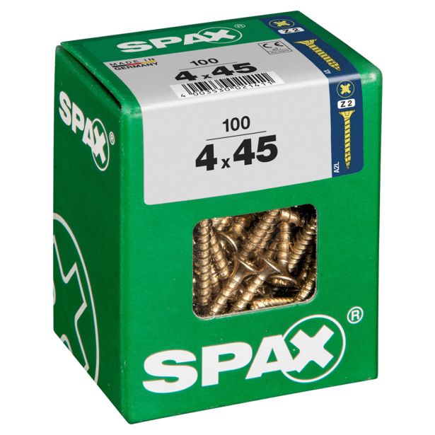 UNIVERZALNI VIJAK SPAX PZ 4X45 YELLOX A2G V ZAVITKU 100KOS