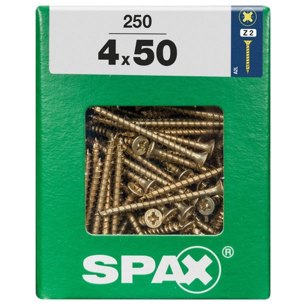 UNIVERZALNI VIJAK SPAX PZ 4X50 YELLOX A2G V ZAVITKU 250KOS