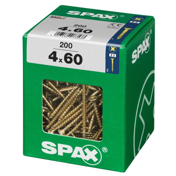 UNIVERZALNI VIJAK SPAX PZ 4X60 YELLOX A2G V ZAVITKU 200KOS