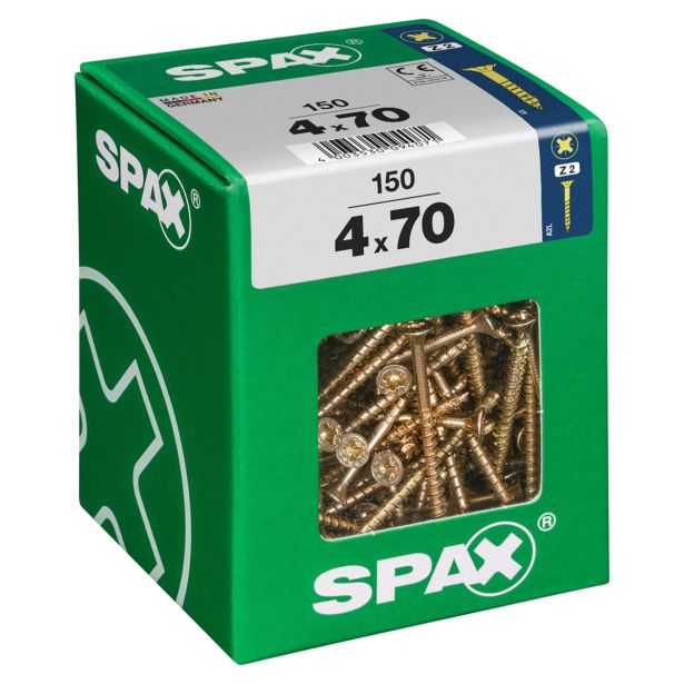 UNIVERZALNI VIJAK SPAX PZ 4X70 YELLOX A2G V ZAVITKU 150KOS