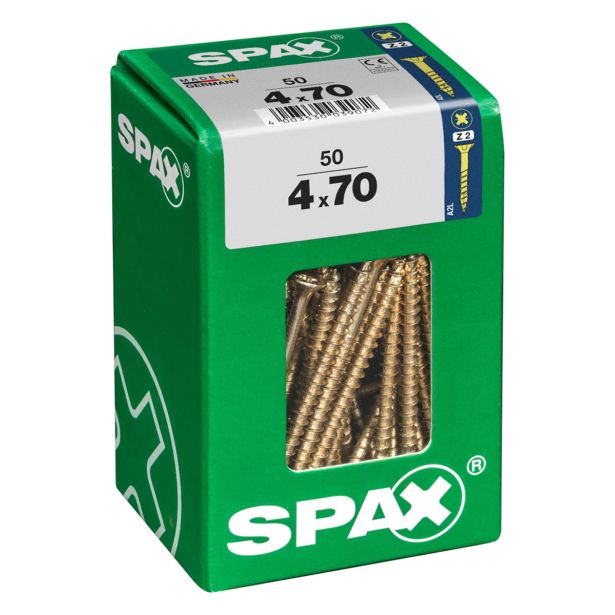 UNIVERZALNI VIJAK SPAX PZ 4X70 YELLOX A2G V ZAVITKU 50KOS