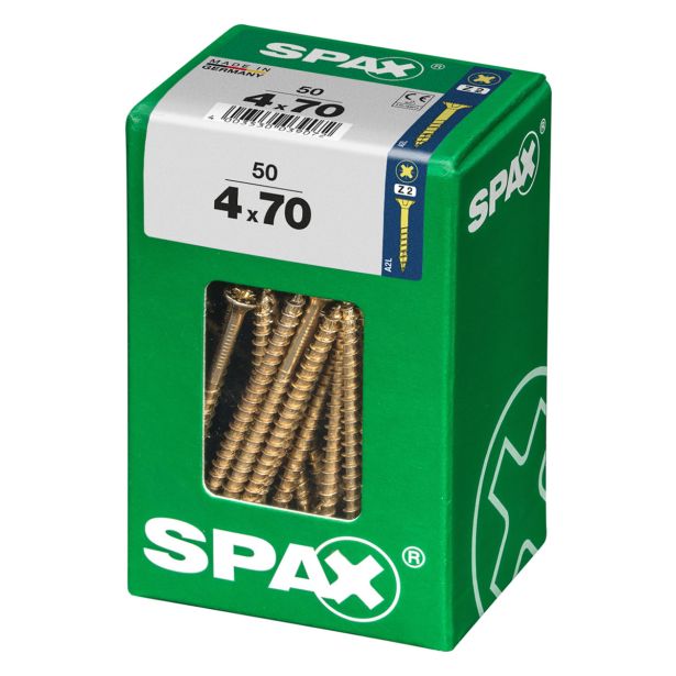 UNIVERZALNI VIJAK SPAX PZ 4X70 YELLOX A2G V ZAVITKU 50KOS