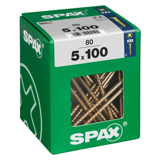 UNIVERZALNI VIJAK SPAX PZ 5X100 YELLOX A2G V ZAVITKU 80 KOS