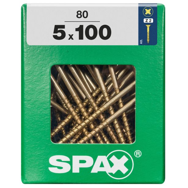 UNIVERZALNI VIJAK SPAX PZ 5X100 YELLOX A2G V ZAVITKU 80 KOS