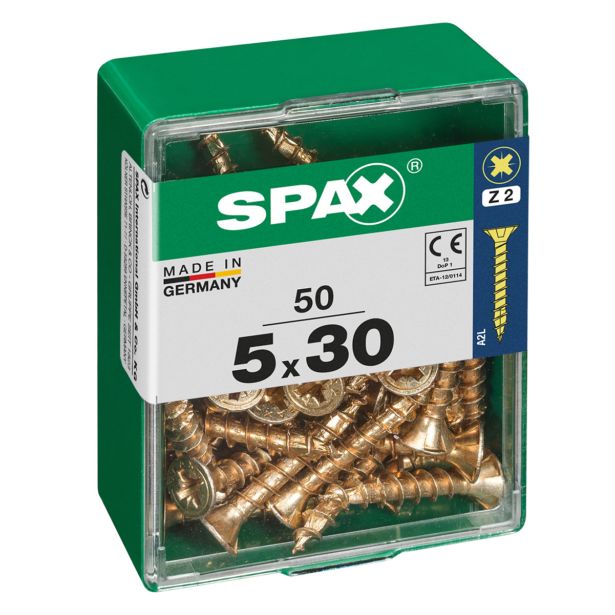 UNIVERZALNI VIJAK SPAX PZ 5X30 YELLOX A2G V ZAVITKU 50KOS