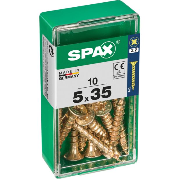 UNIVERZALNI VIJAK SPAX PZ 5X35 YELLOX A2G V ZAVITKU 10KOS