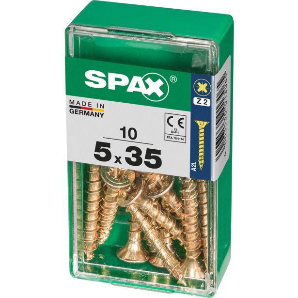 UNIVERZALNI VIJAK SPAX PZ 5X35 YELLOX A2G V ZAVITKU 10KOS