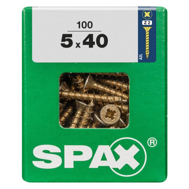 UNIVERZALNI VIJAK SPAX PZ 5X40 YELLOX A2G V ZAVITKU 100KOS
