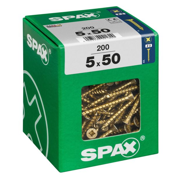 UNIVERZALNI VIJAK SPAX PZ 5X50 YELLOX A2G V ZAVITKU 200KOS