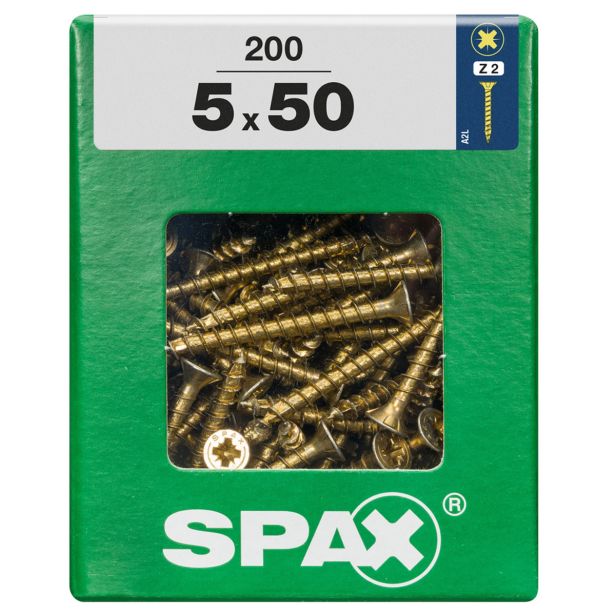 UNIVERZALNI VIJAK SPAX PZ 5X50 YELLOX A2G V ZAVITKU 200KOS