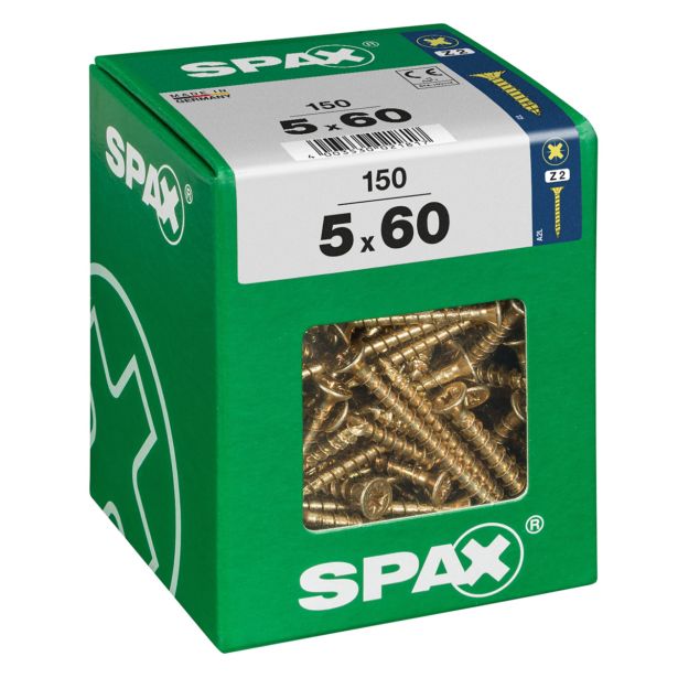 UNIVERZALNI VIJAK SPAX PZ 5X60 YELLOX A2G V ZAVITKU 150KOS