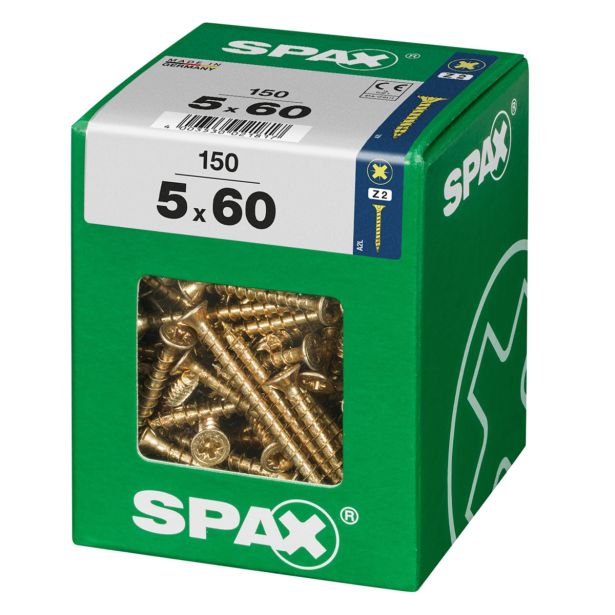 UNIVERZALNI VIJAK SPAX PZ 5X60 YELLOX A2G V ZAVITKU 150KOS