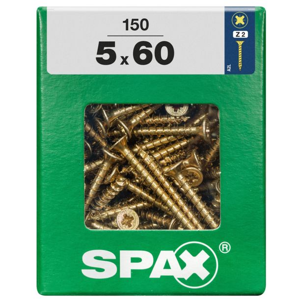 UNIVERZALNI VIJAK SPAX PZ 5X60 YELLOX A2G V ZAVITKU 150KOS