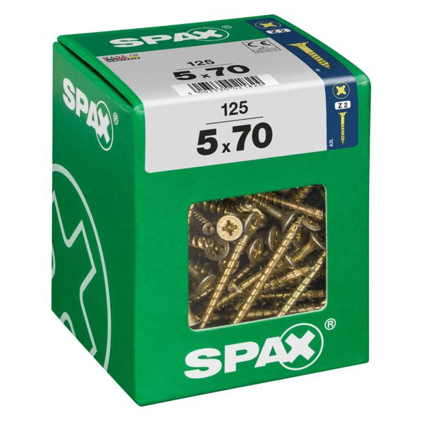 UNIVERZALNI VIJAK SPAX PZ 5X70 YELLOX A2G V ZAVITKU 125 KOS