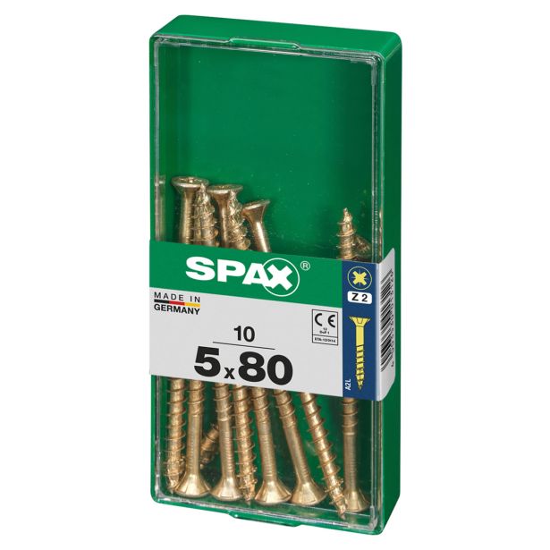 UNIVERZALNI VIJAK SPAX PZ 5X80 YELLOX A2G V ZAVITKU 10KOS