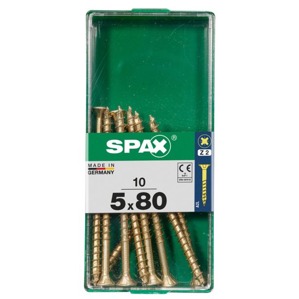 UNIVERZALNI VIJAK SPAX PZ 5X80 YELLOX A2G V ZAVITKU 10KOS