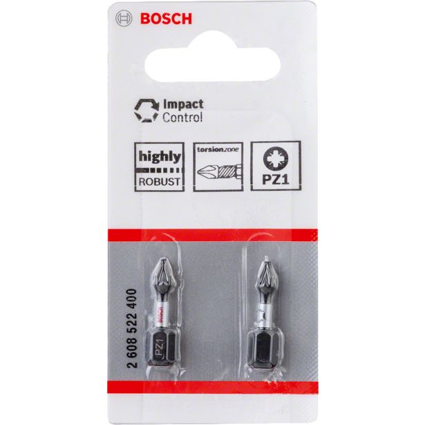 VIJAČNI NASTAVEK KRIŽNI BOSCH PZ 1 25 MM 2 KOS IMPACT CONTROL