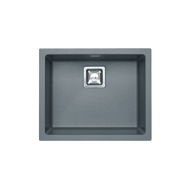 GRANITAL POMIVALNO KORITO ALVEUS QUADRIX 50, G04M STEEL 560X460 MM