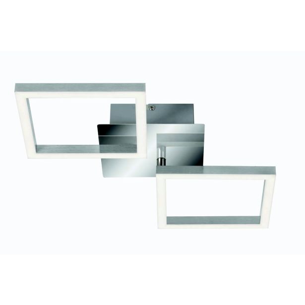 NADGRADNA STROP. SVETILKA QUADRO 16W KROM / SREBRNA