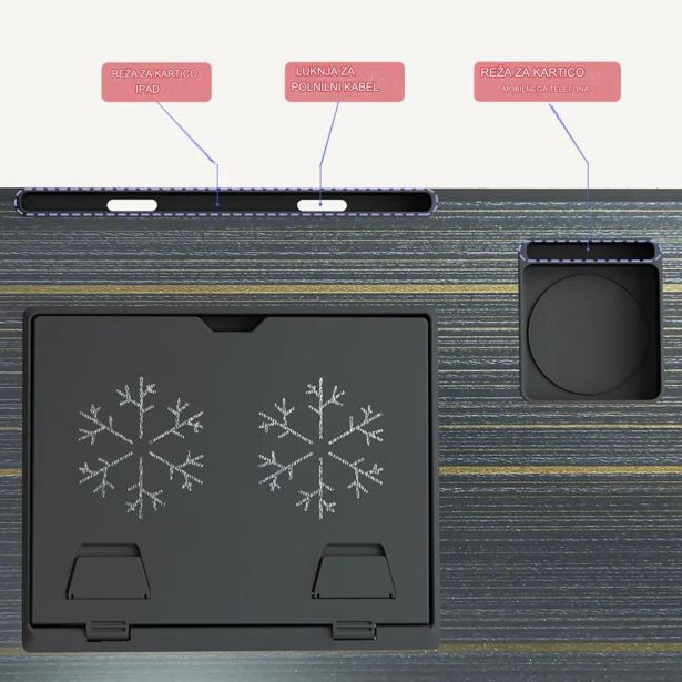 RAČUNALNIŠKI DODATEK LYDSTO RAČUNALNIŠKA MIZICA ZLOŽLJIVA