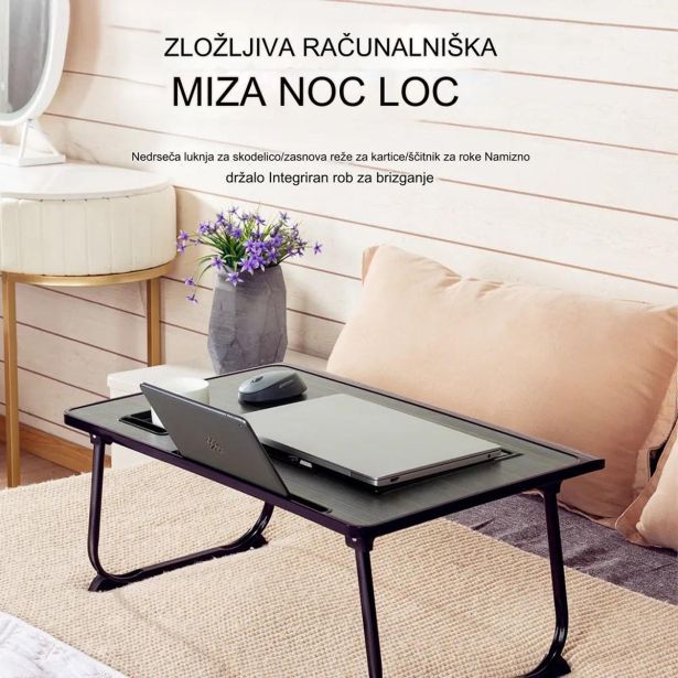 RAČUNALNIŠKI DODATEK LYDSTO RAČUNALNIŠKA MIZICA ZLOŽLJIVA