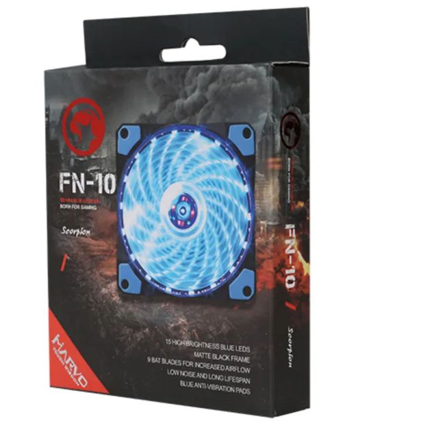 VENTILATOR ZA RAČUNALNIK MARVO FN-10BL MODER