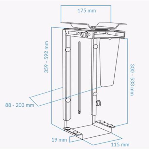 RAČUNALNIŠKI DODATEK MOTOROLA NASTAVLJIV NOSILEC ZA RAČUNALNIŠKO OHIŠJE
