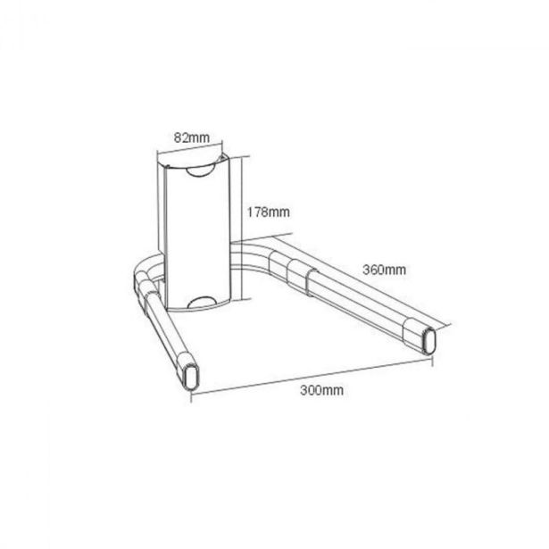 RAČUNALNIŠKI DODATEK VONHAUS LEBDEČA POLICA ZA STENSKO TV