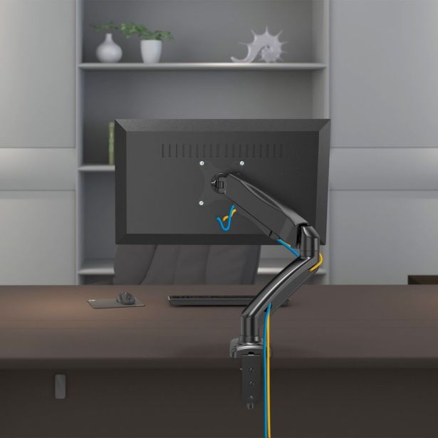 RAČUNALNIŠKI DODATEK VONHAUS NAMIZNI NOSILEC DO 27" ZA MONITOR, PLINSKA VZMET