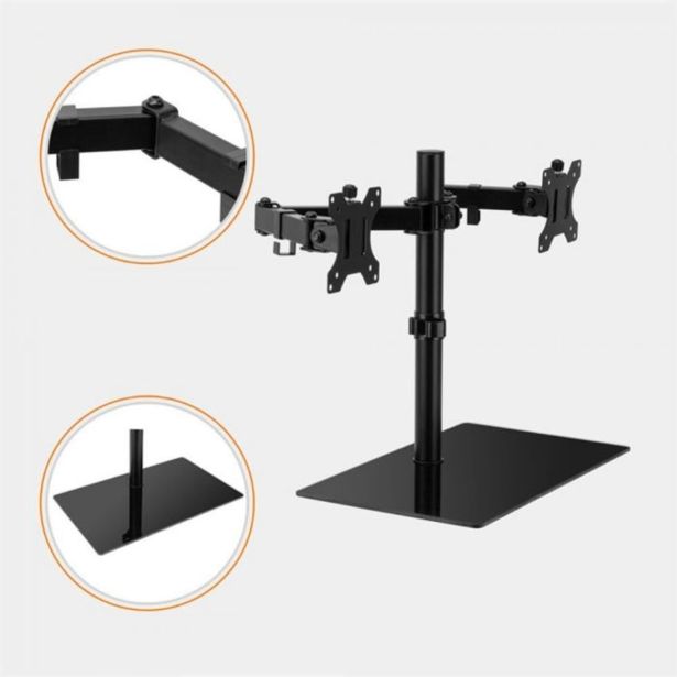 RAČUNALNIŠKI DODATEK VONHAUS NAMIZNI NOSILEC ZA MONITOR, DVOJNI DO 27"