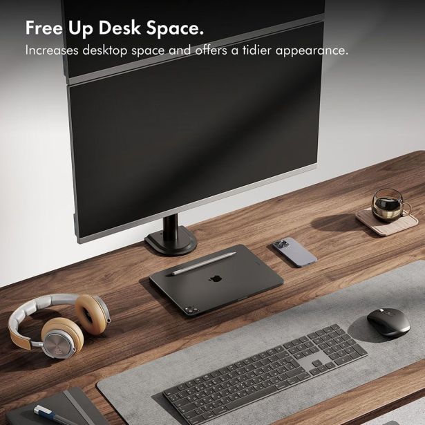 RAČUNALNIŠKI DODATEK VONHAUS NOSILEC ZA MONITOR 32" DVOJNI,VERTIKALNI,NAMIZNI