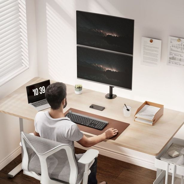 RAČUNALNIŠKI DODATEK VONHAUS NOSILEC ZA MONITOR 32" DVOJNI,VERTIKALNI,NAMIZNI