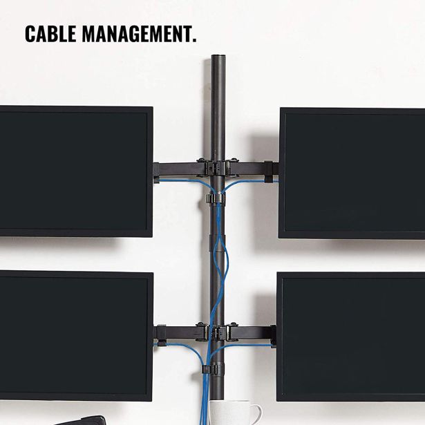 RAČUNALNIŠKI DODATEK VONHAUS NOSILEC ZA MONITOR 32" ZA 4 MONITORJE, NAMIZNI