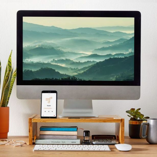 RAČUNALNIŠKI DODATEK VONHAUS PODSTAVEK ZA MONITOR LESEN